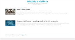 Desktop Screenshot of historiaehistoria.com.br